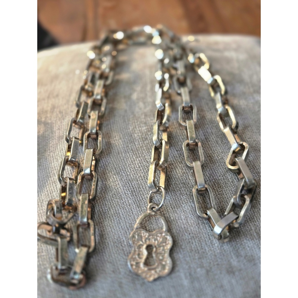 Retro Link Chain Belt Vintage Skeleton Key Charm